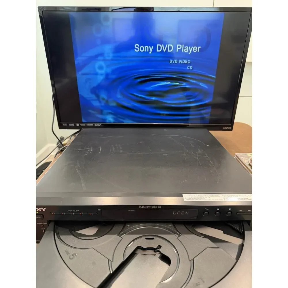 Sony DVP-NC600 5-Disc Carousel DVD CD Player Changer - Tested - Works Great!